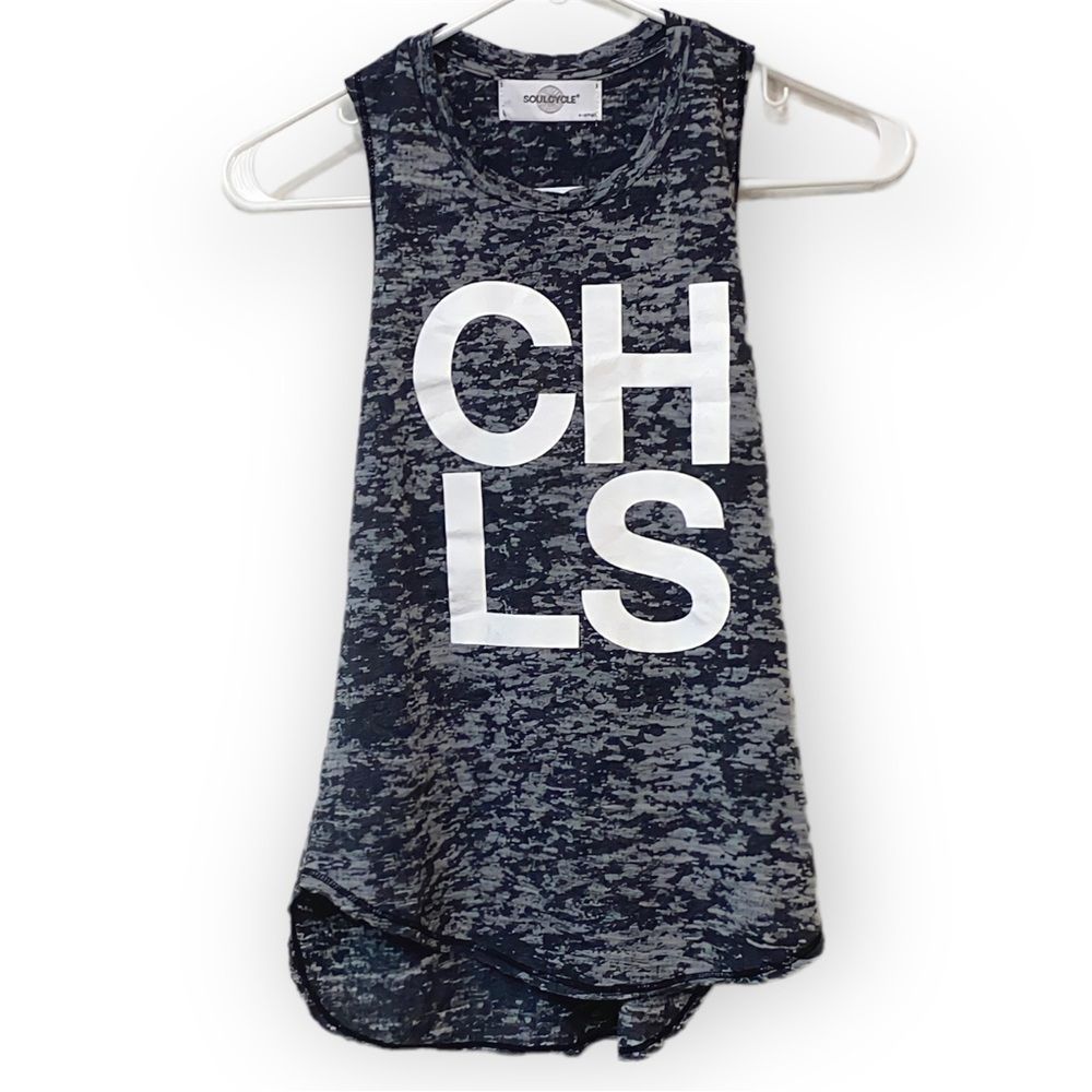 Soul Cycle Block Letter Racerback Tank Top Excellent Condition